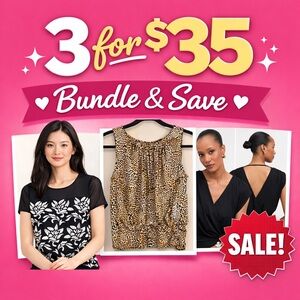 INC International Concepts 3 for $35 Blouses Med/Large